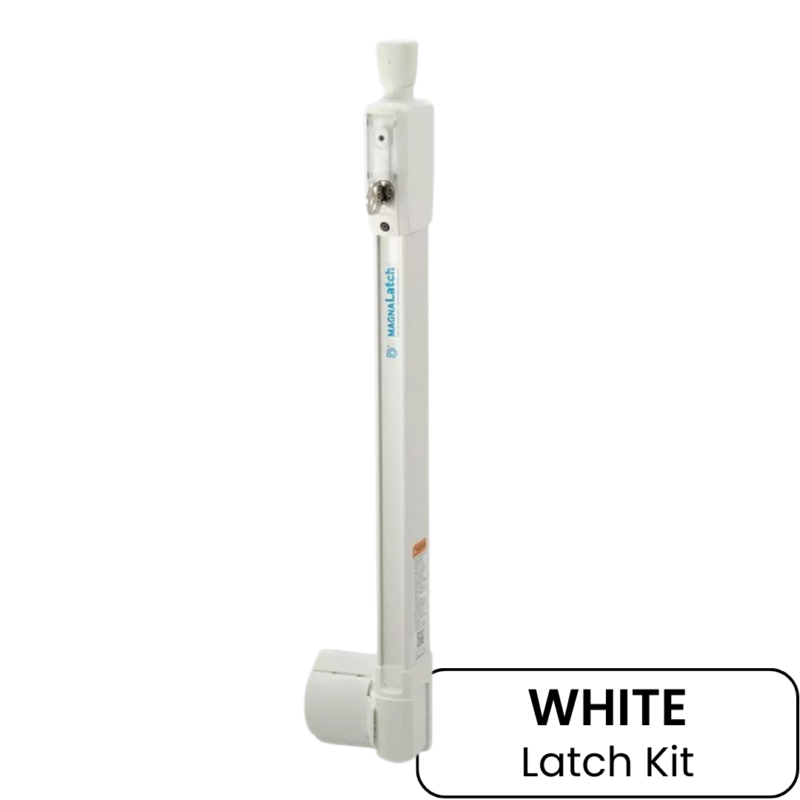 D&D Magna Latch - Top Pull Latch | White
