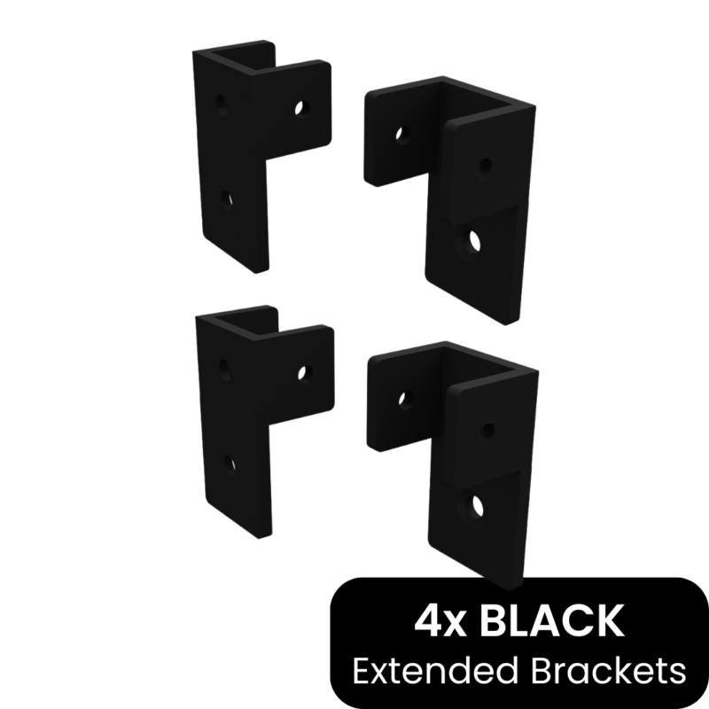 BARR Brackets | F Type Black 4Pack