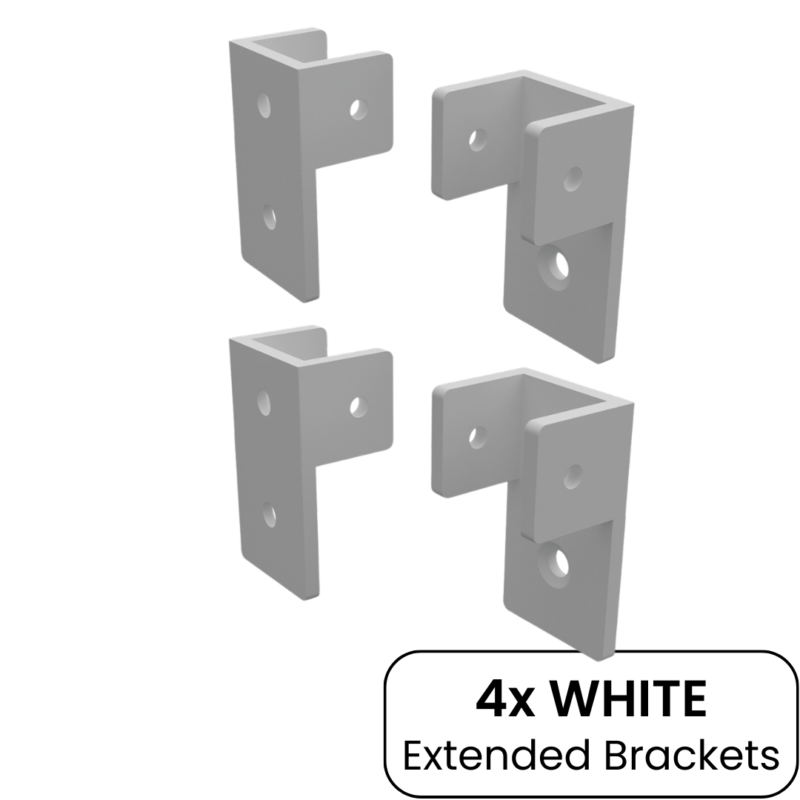 BARR Brackets | F Type White 4Pack